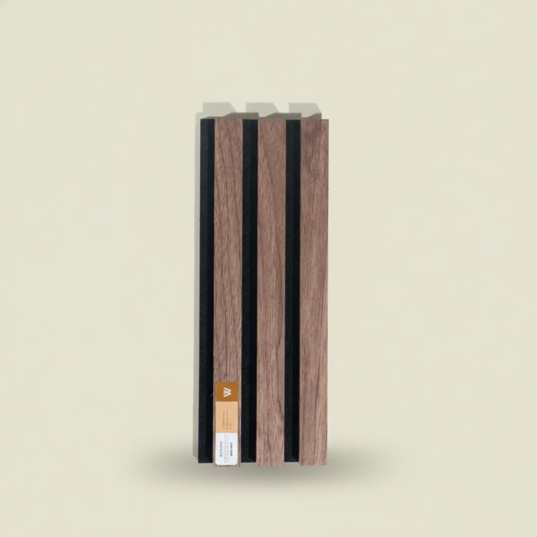 ARQ® Acoustic Wooden Wall Slat Panel / Single Walnut Sample