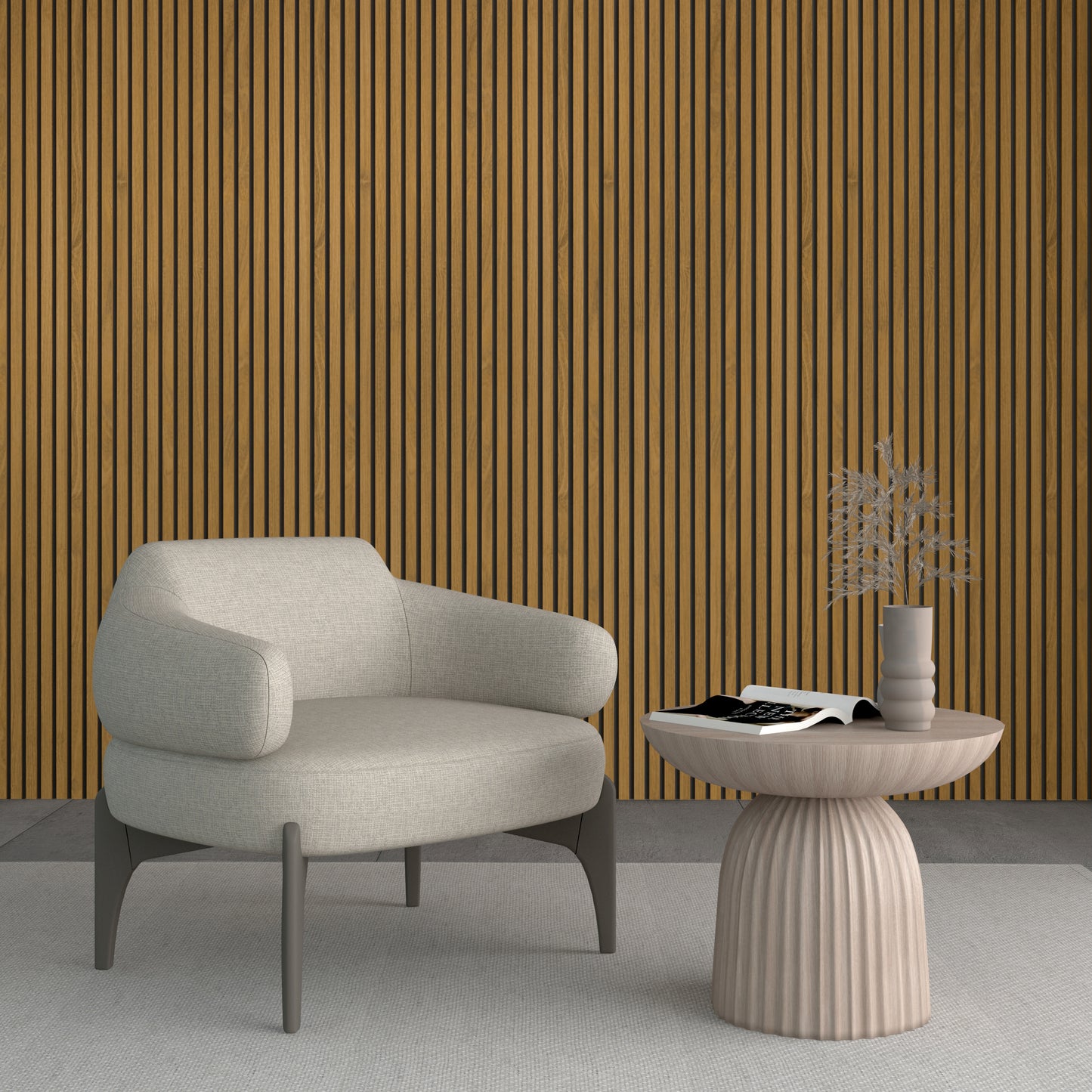 ARQ® Acoustic Wooden Long Slat Wall Panel