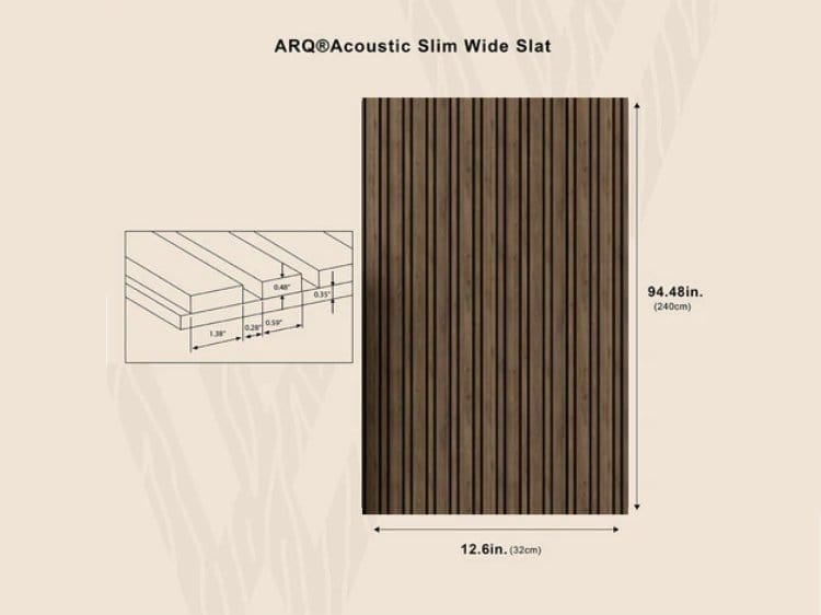 WOODARQ ARQ® Slimwide Slats