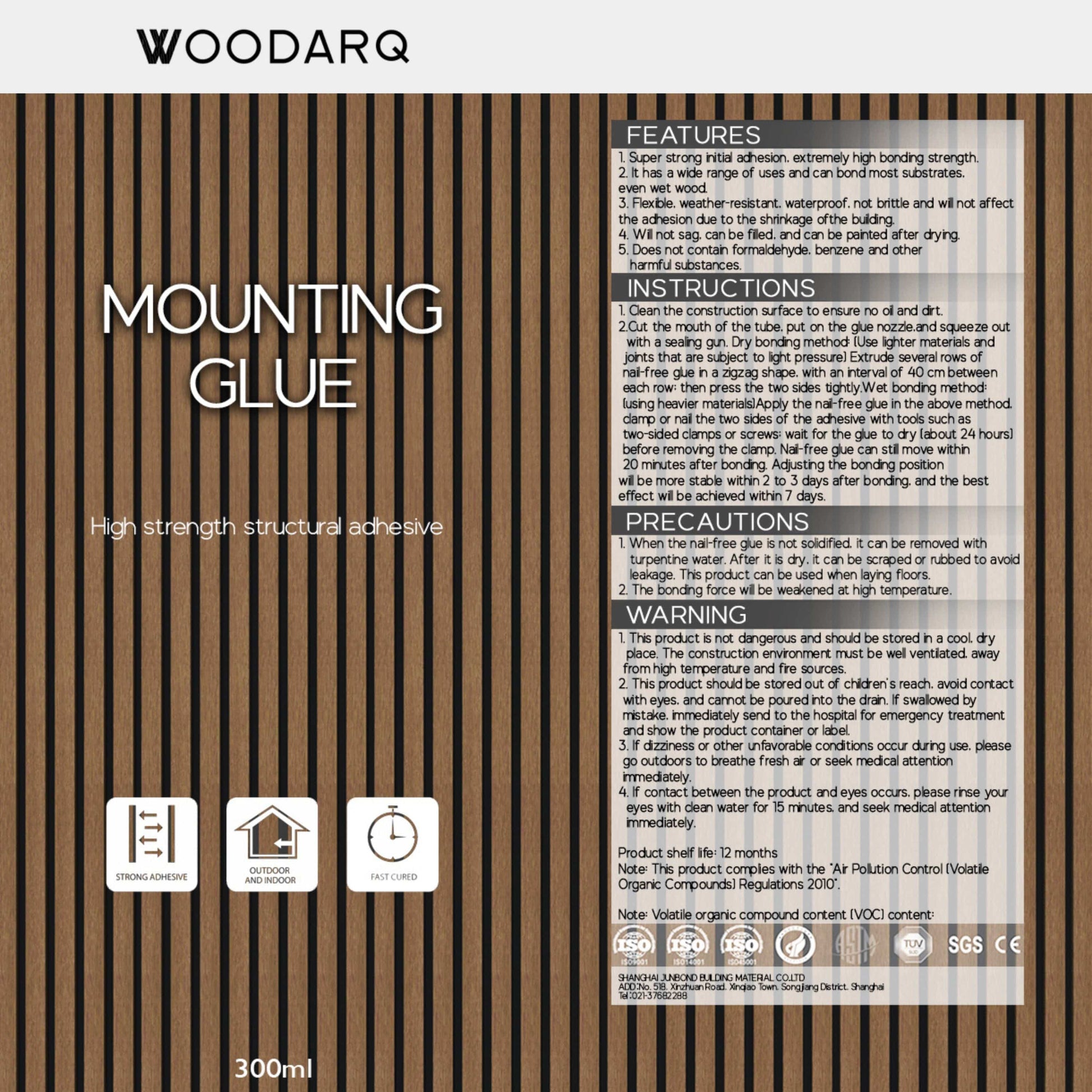 WOODARQ Wood Panelling Adhesive ARQ® Wood Paneling Adhesive