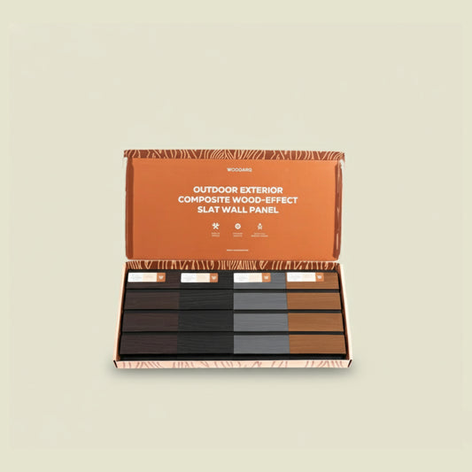 ARQ® Outdoor Exterior Composite Wood-Effect Slat Wall Panel Sample Box