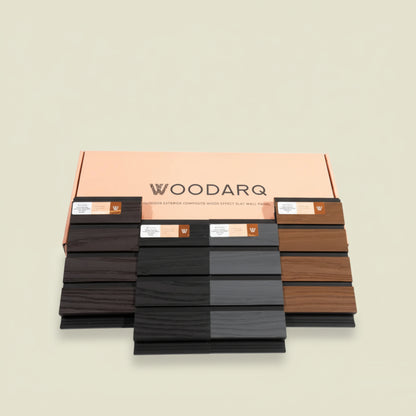 ARQ® Outdoor Exterior Composite Wood-Effect Slat Wall Panel Sample Box