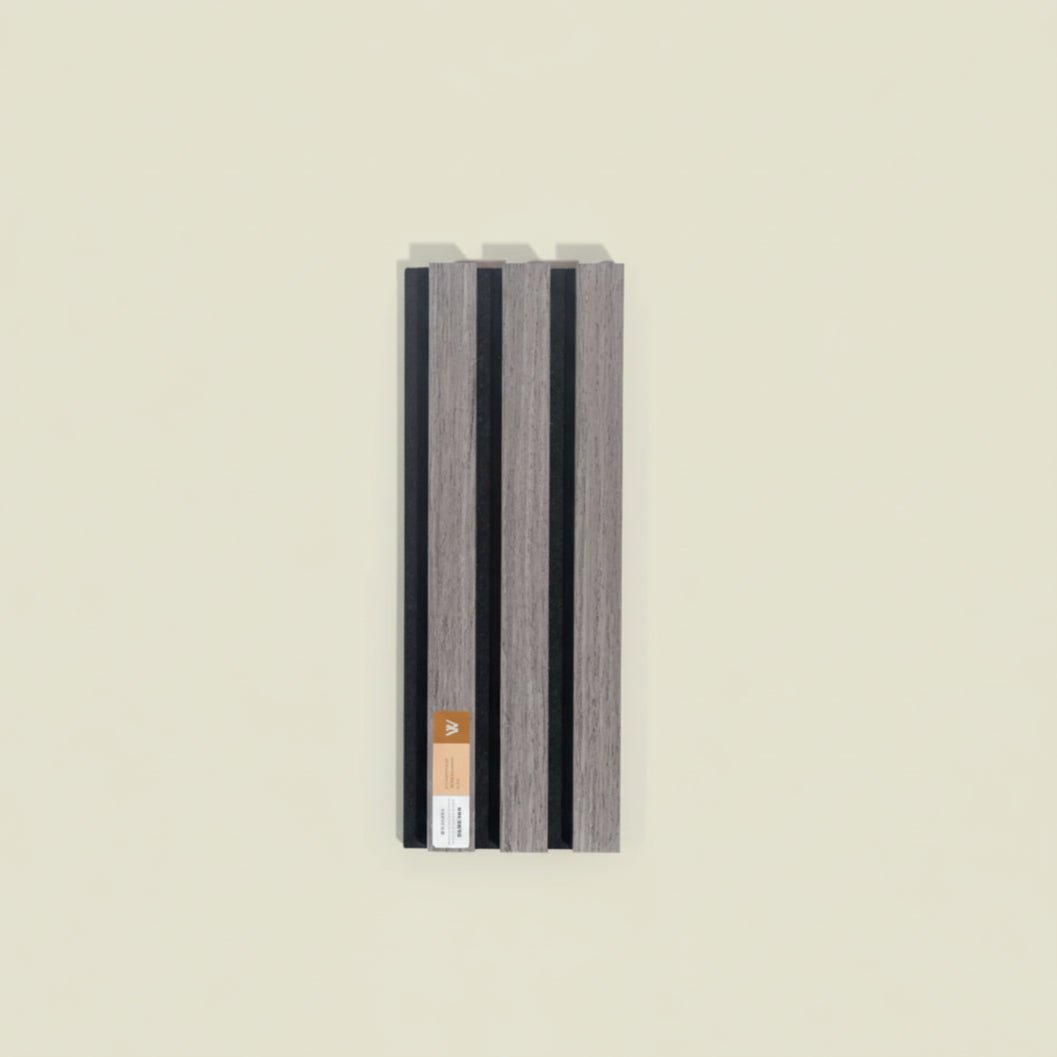 ARQ® Acoustic Wooden Wall Slat Panel / Single Silver Oak Sample