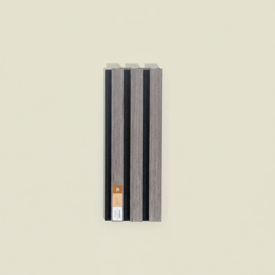 ARQ® Acoustic Wooden Wall Slat Panel / Single Silver Oak Sample