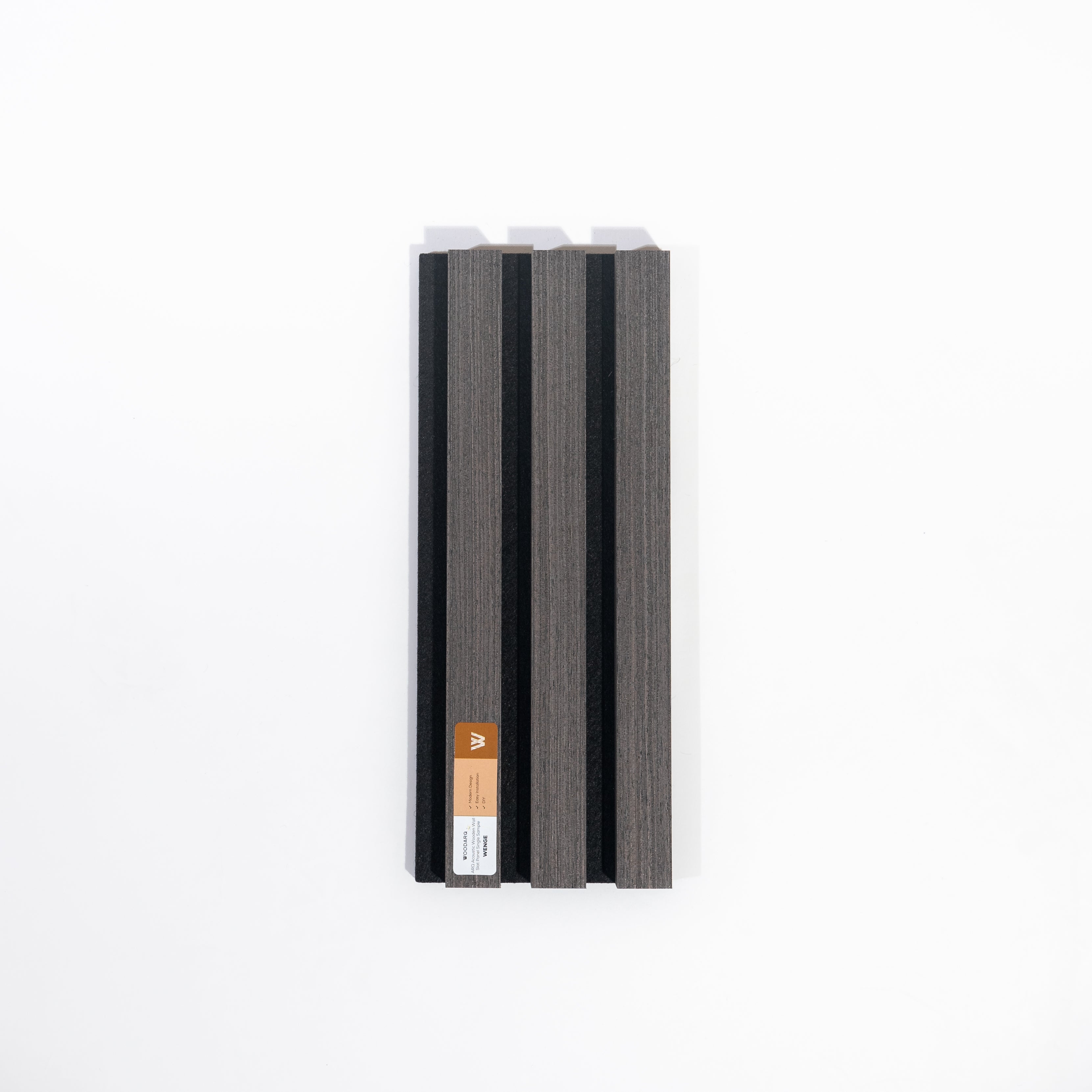 ARQ® Acoustic Wooden Wall Slat Panel / Single Wenge Sample