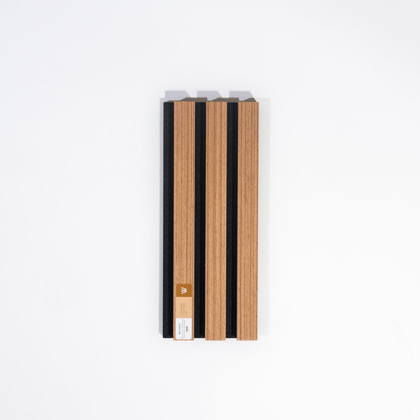 ARQ® Acoustic Wooden Wall Slat Panel / Single Teak Sample