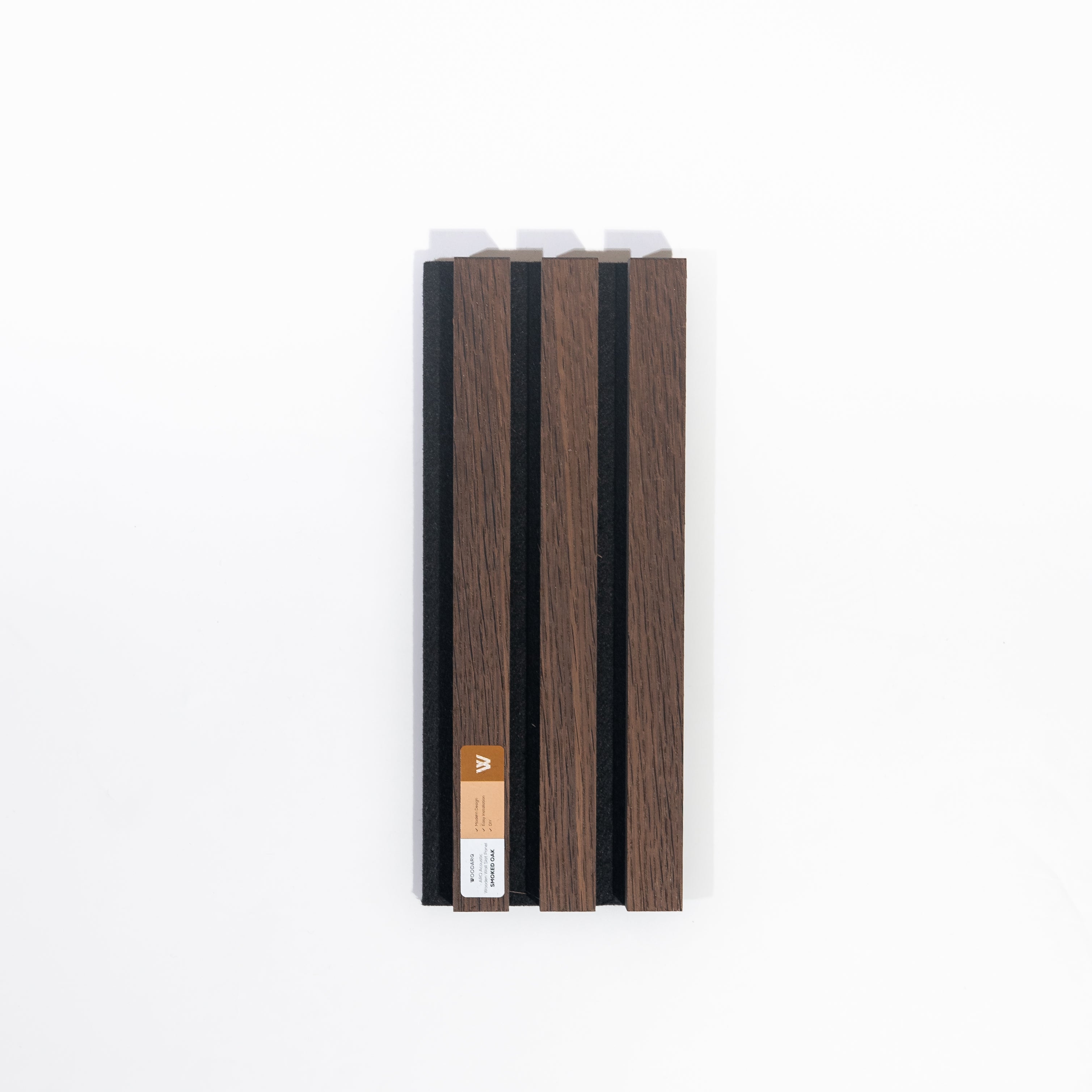 ARQ® Acoustic Wooden Wall Slat Panel / Single Smoked Oak Sample