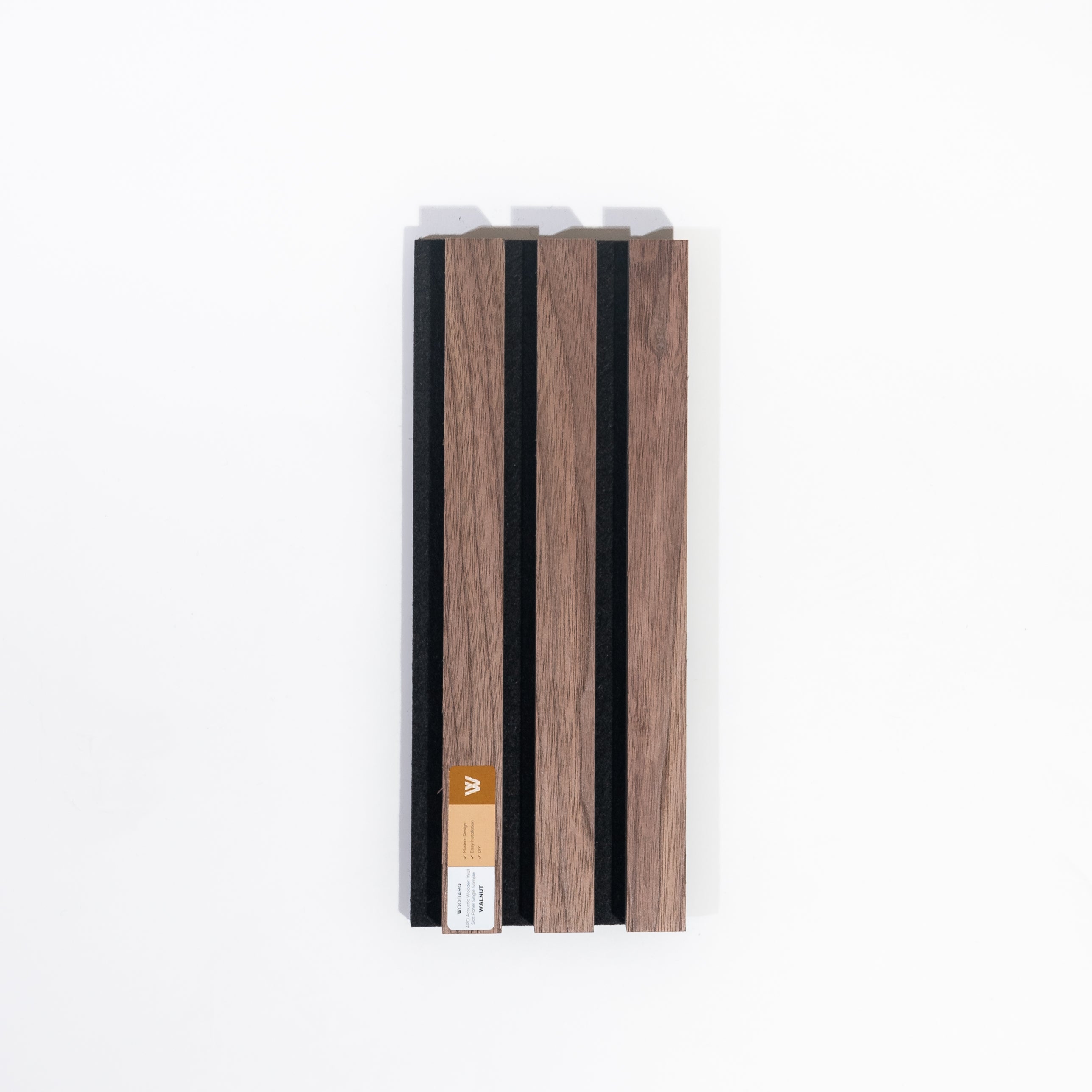 ARQ® Acoustic Wooden Wall Slat Panel / Single Walnut Sample