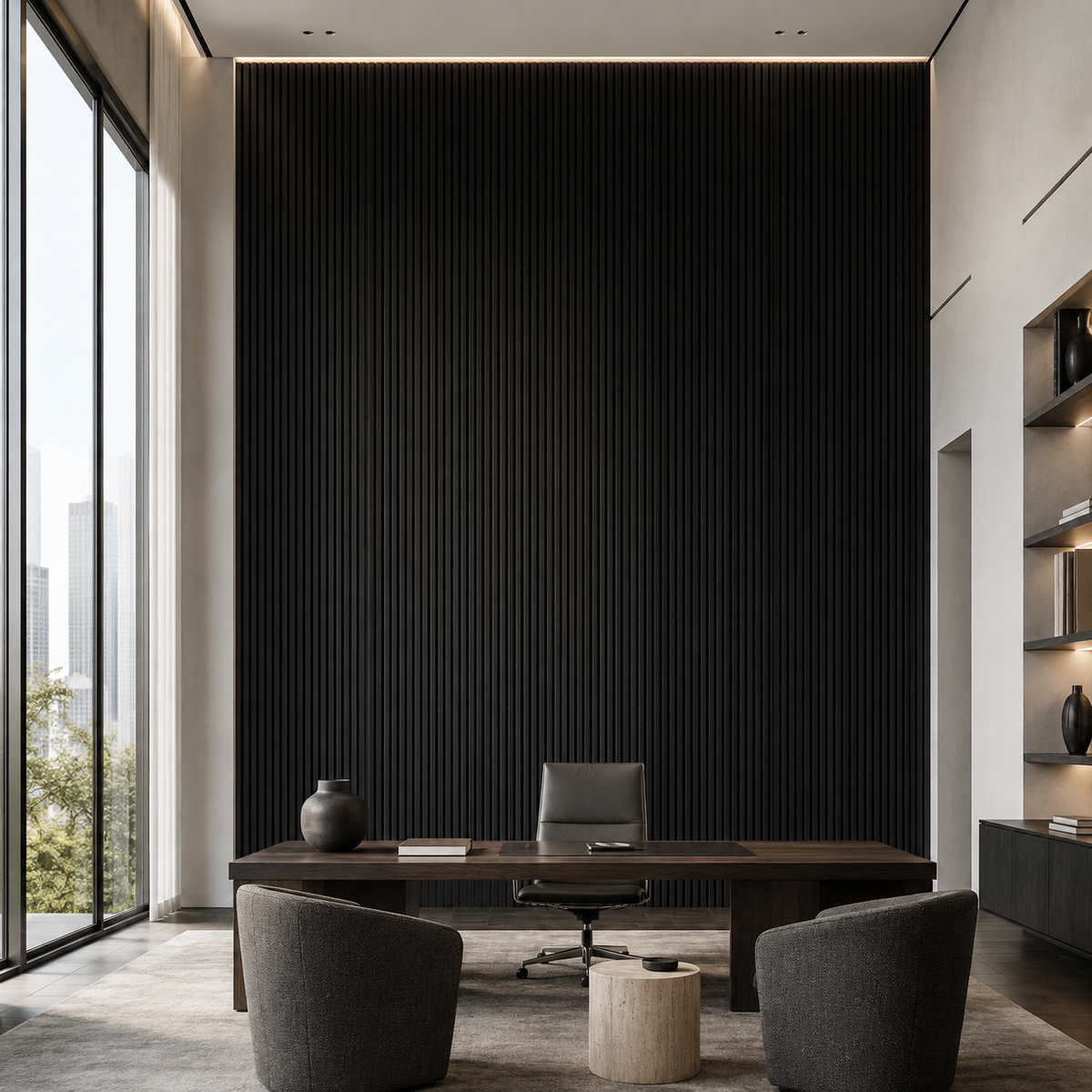 ARQ® Acoustic Wooden Long Slat Wall Panel