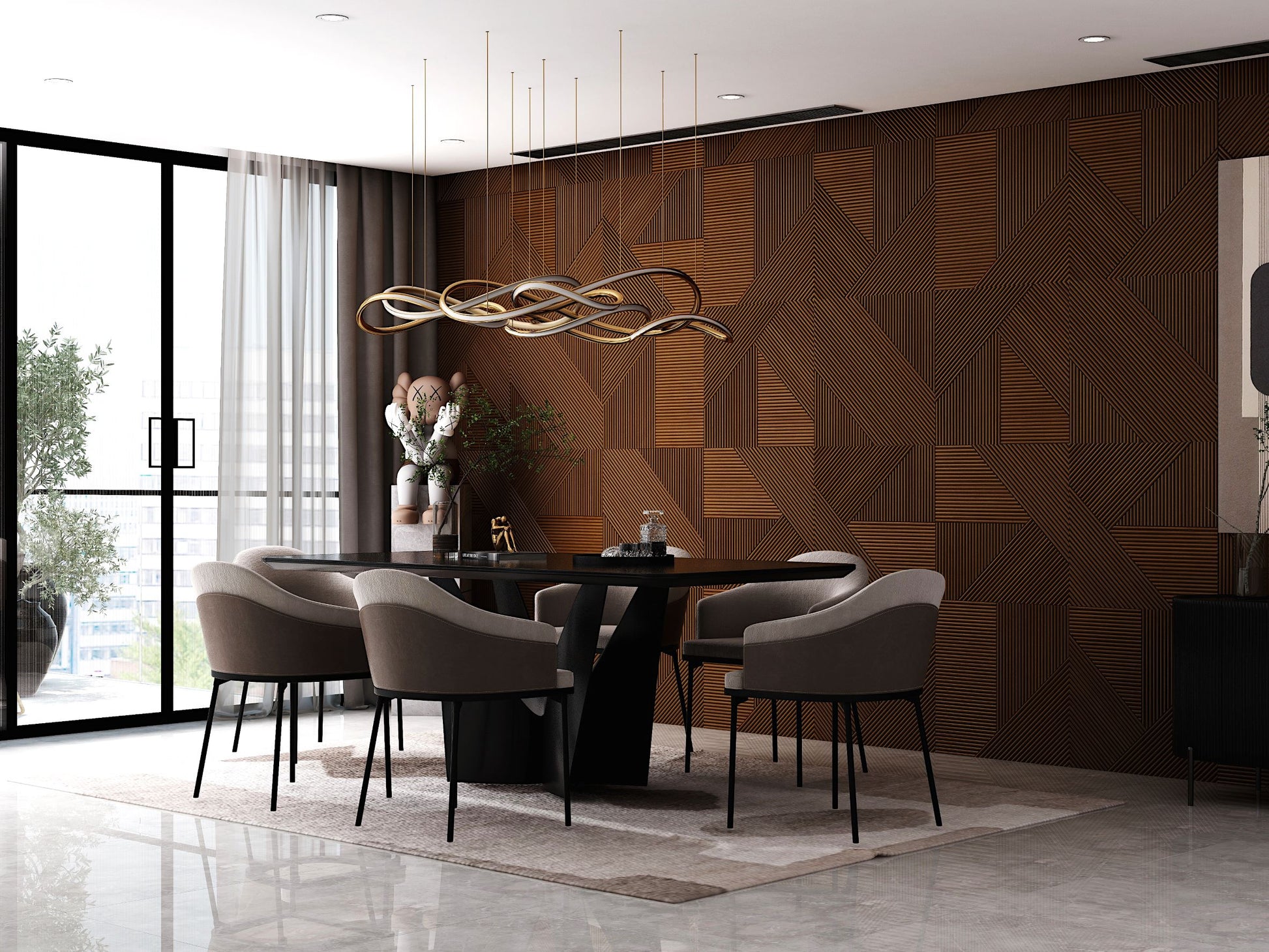 Wooden Wall Panelling 21mm x 600mm x 2400mm - Kefalonia - Wooden