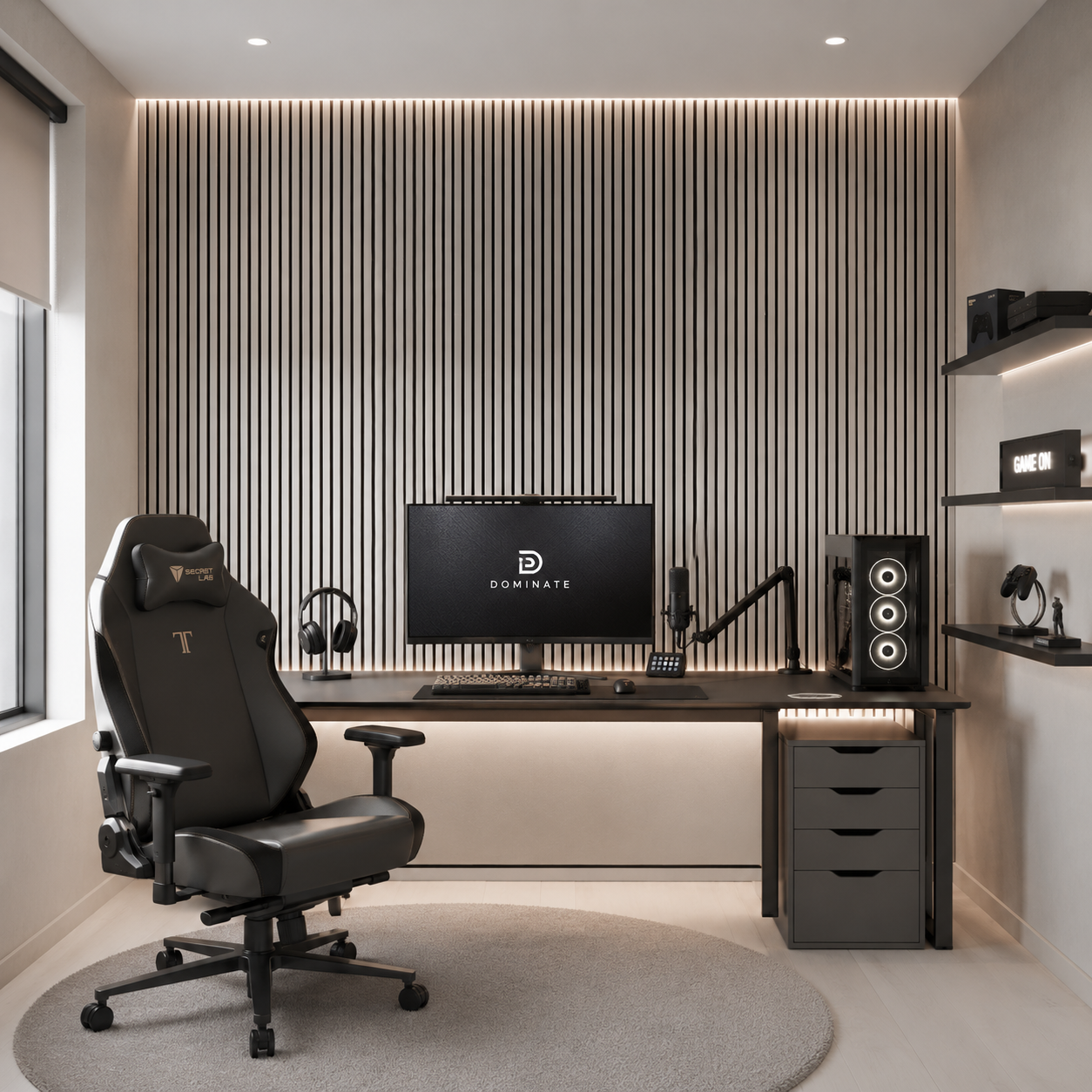 ARQ® Acoustic Colored Wooden Wall Slat Panel