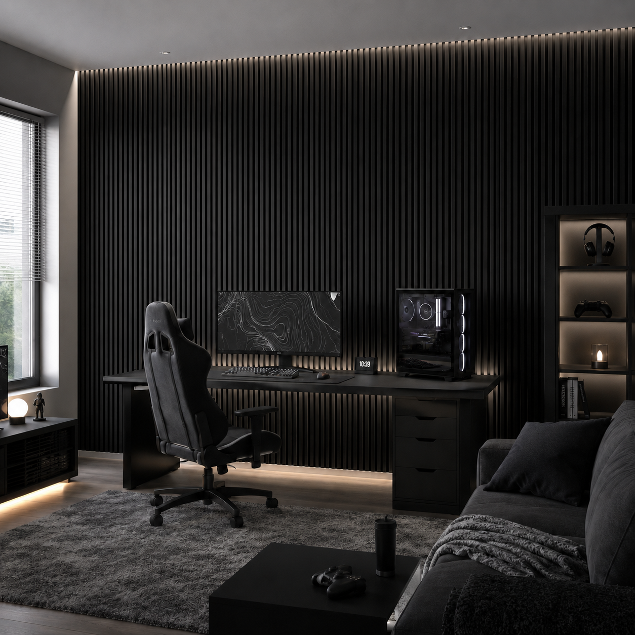 ARQ® Acoustic Colored Wooden Wall Slat Panel