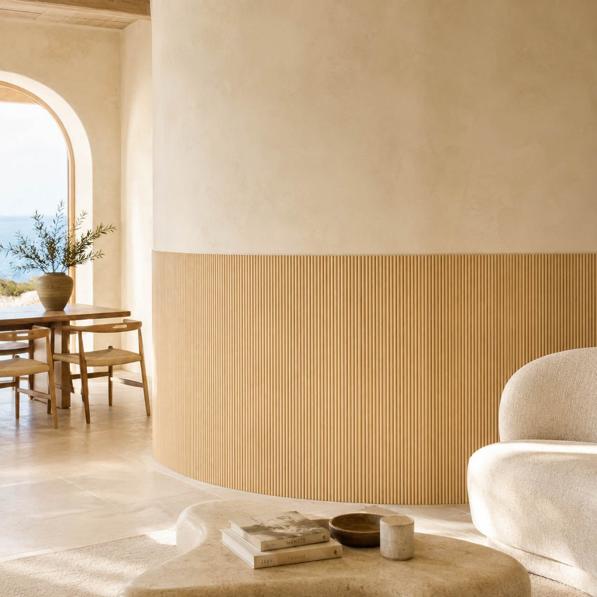 Mini-Ridge Flexible Tambour Wood Panels