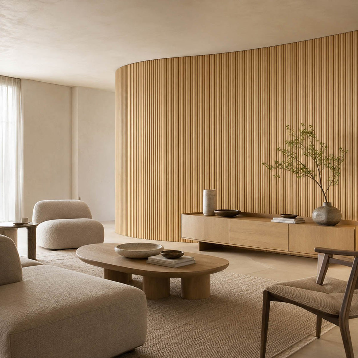 Slat Flexible Tambour Wood Panels