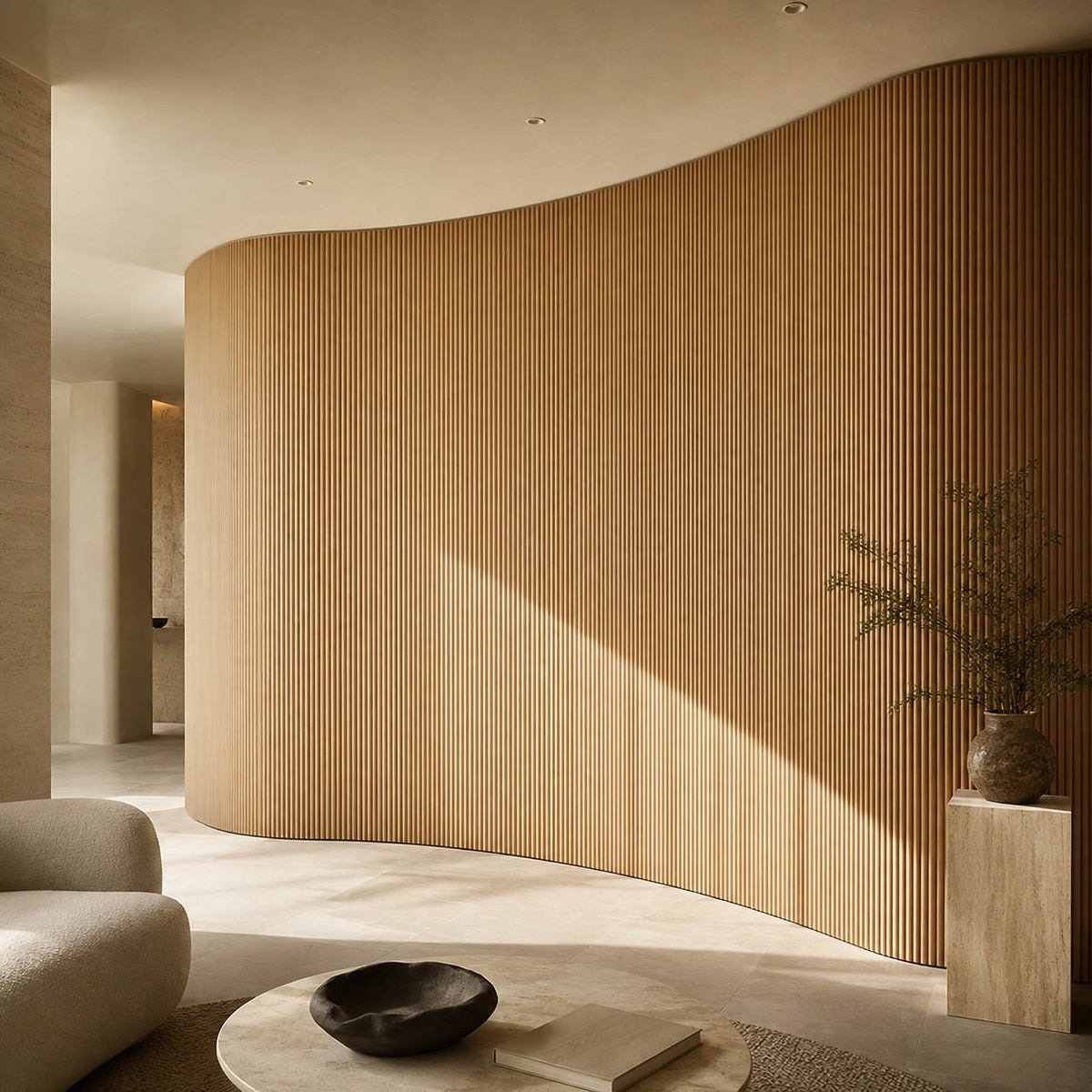 Mini-Ridge Flexible Tambour Wood Panels