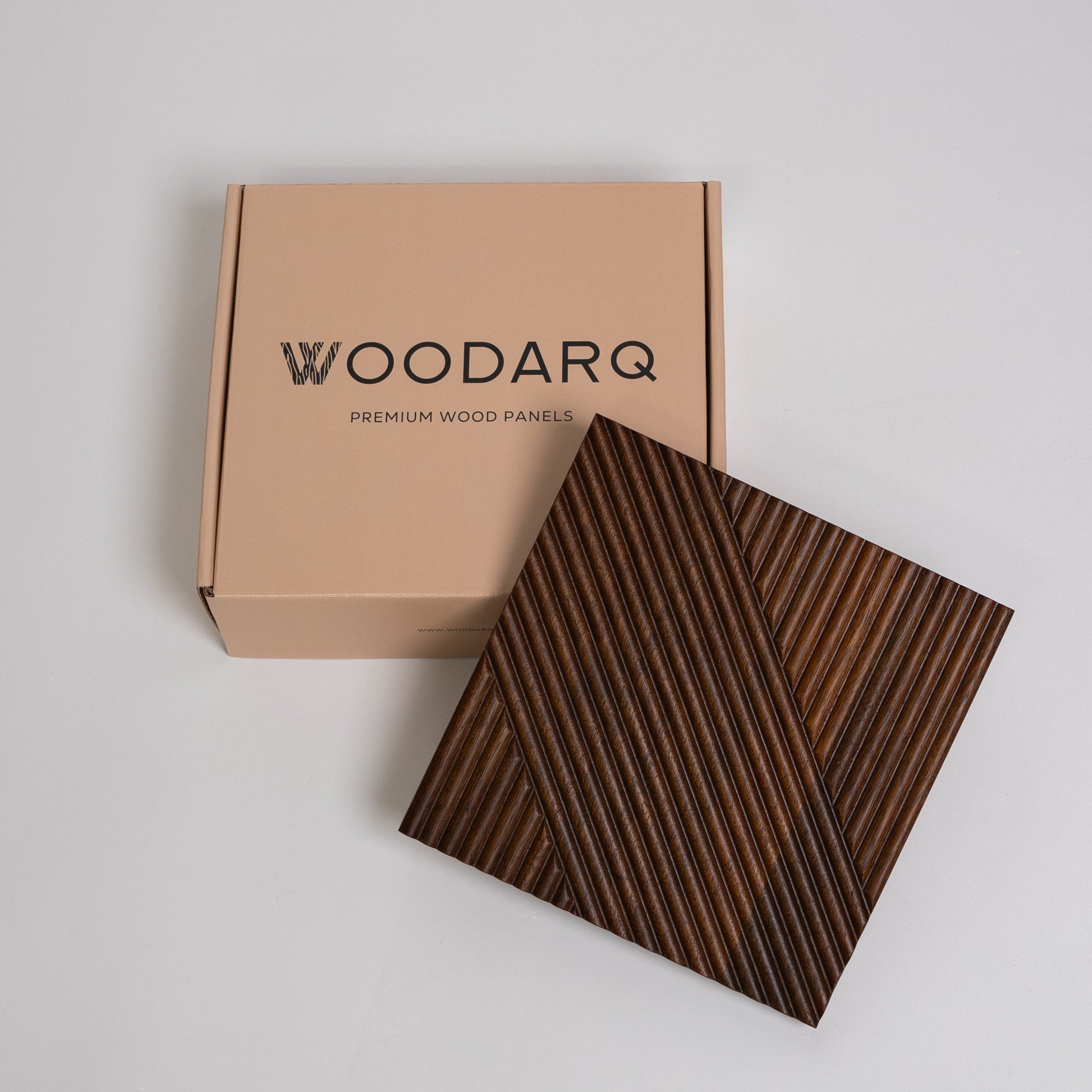 Solid Wood Wall Panel Sample Set By Woodarq Dark Oak