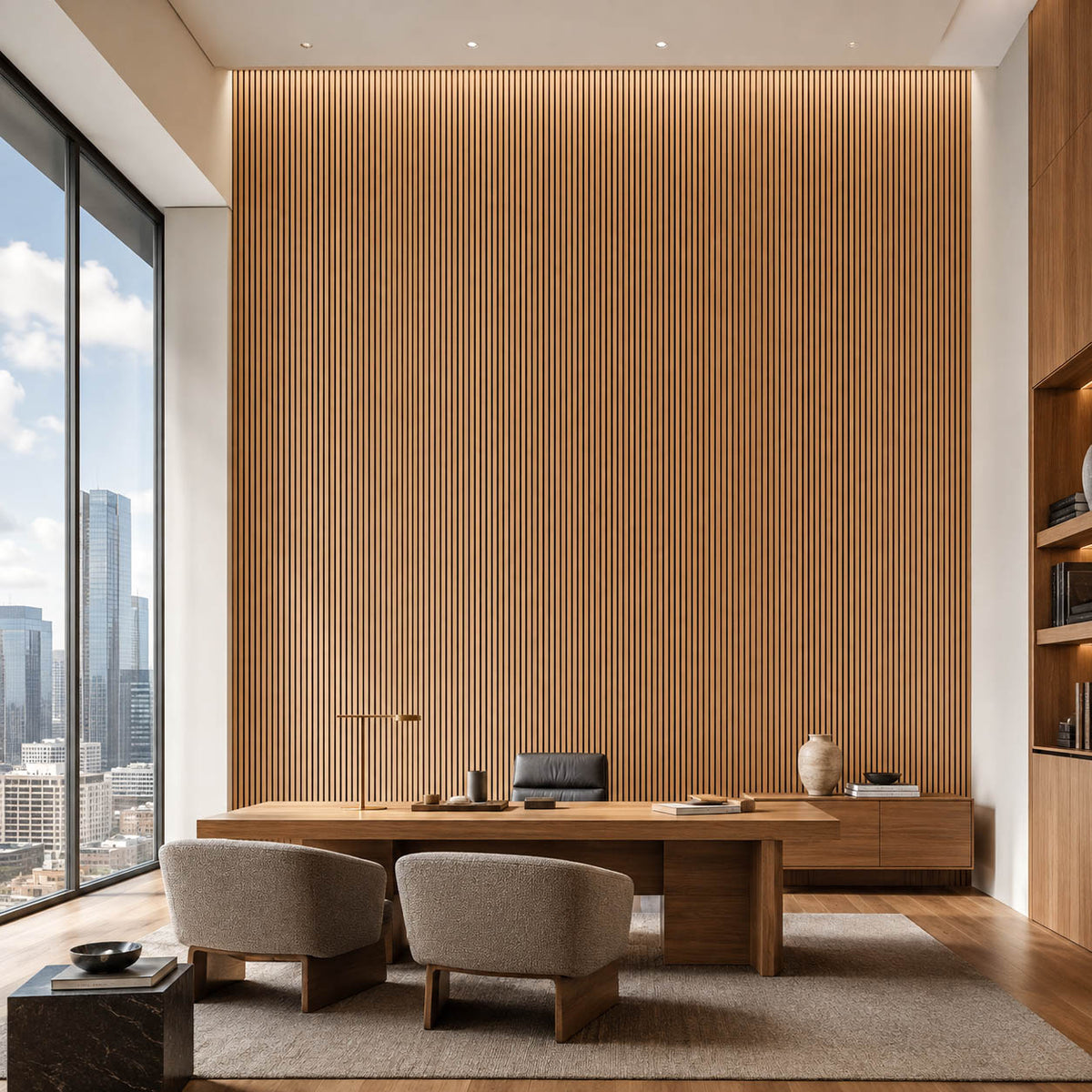 ARQ® Acoustic Wooden Long Slat Wall Panel