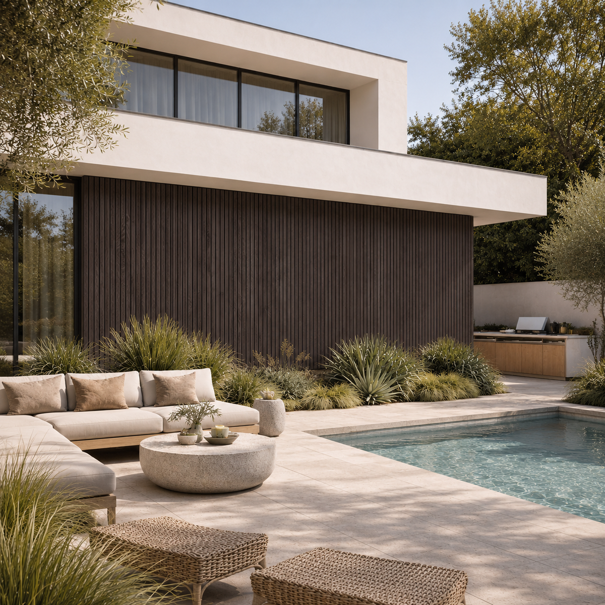ARQ® Outdoor Exterior Composite Wood-Effect Wall Panel