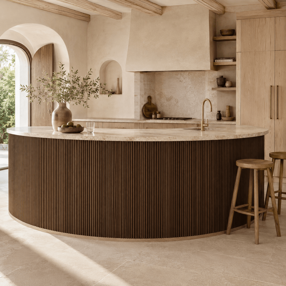 Mini-Ridge Flexible Tambour Wood Panels