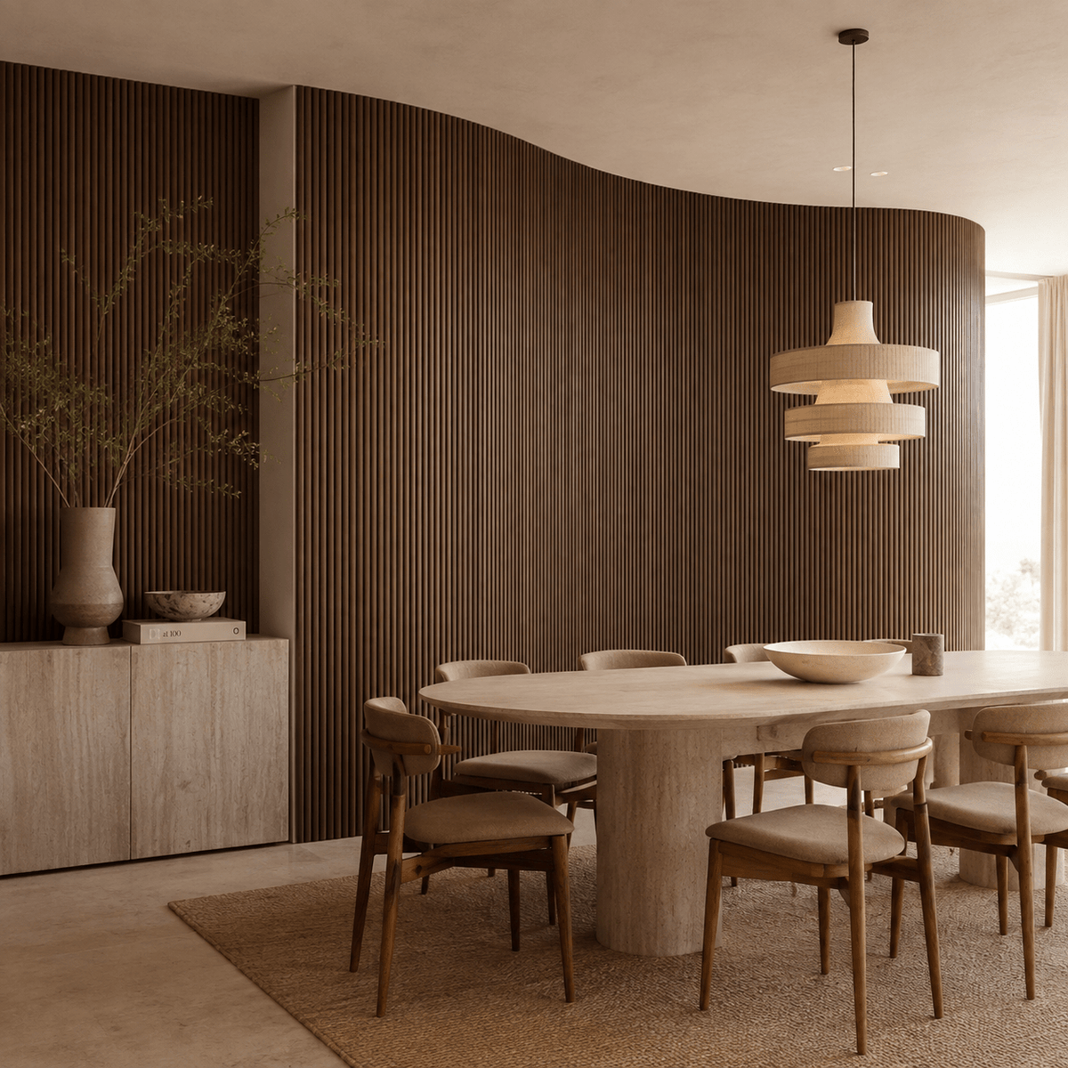 Mini-Ridge Flexible Tambour Wood Panels