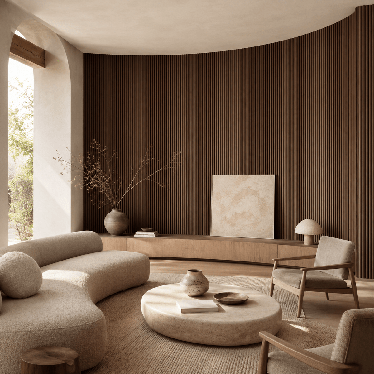 Mini-Ridge Flexible Tambour Wood Panels