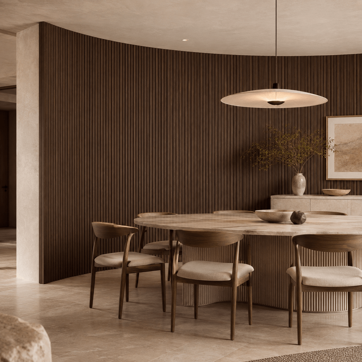 Slat Flexible Tambour Wood Panels