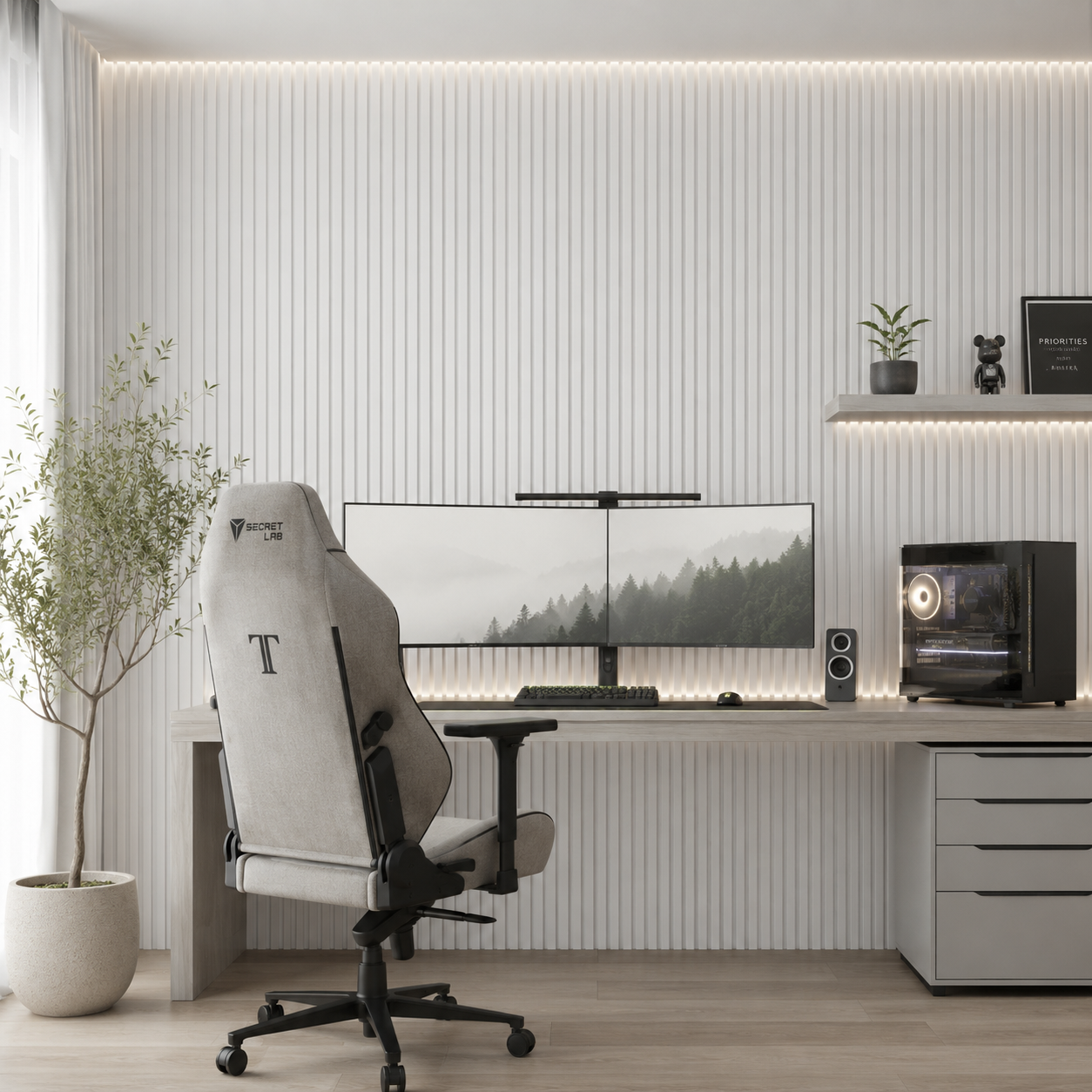 ARQ® Acoustic Colored Wooden Wall Slat Panel