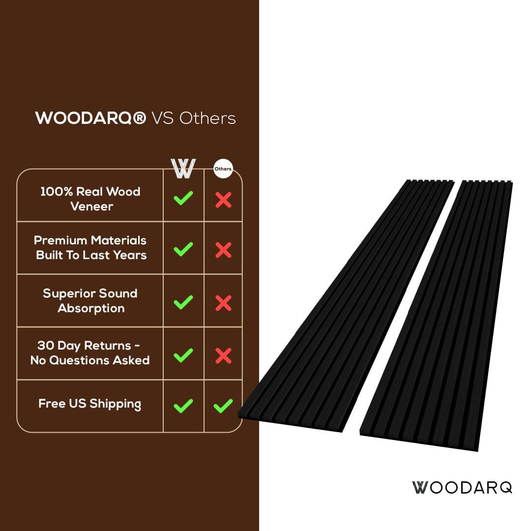 WOODARQ ARQ® Acoustic Colored Wooden Wall Slat Panel