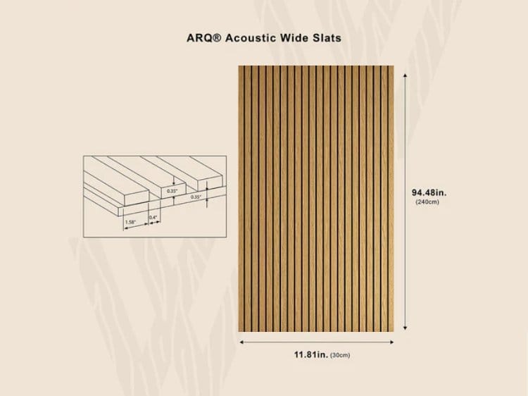 WOODARQ ARQ® Acoustic Wide Slats