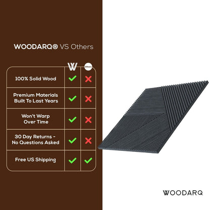 WOODARQ ARQ® Natural Solid Colored Wood Wall Panels