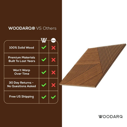 WOODARQ ARQ® Natural Solid Wood Wall Panels