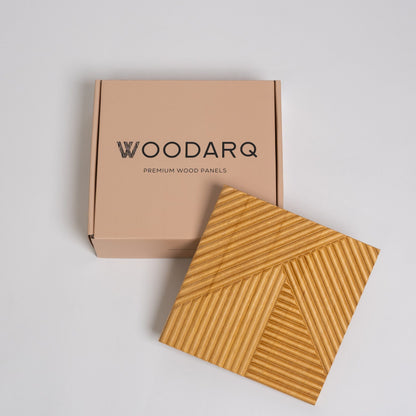 WOODARQ Light Oak ARQ® Solid Wood Wall Panels Sample Set