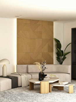 WOODARQ Light Oak / Large ARQ® Natural Solid Wood Wall Panels thumbnail 8