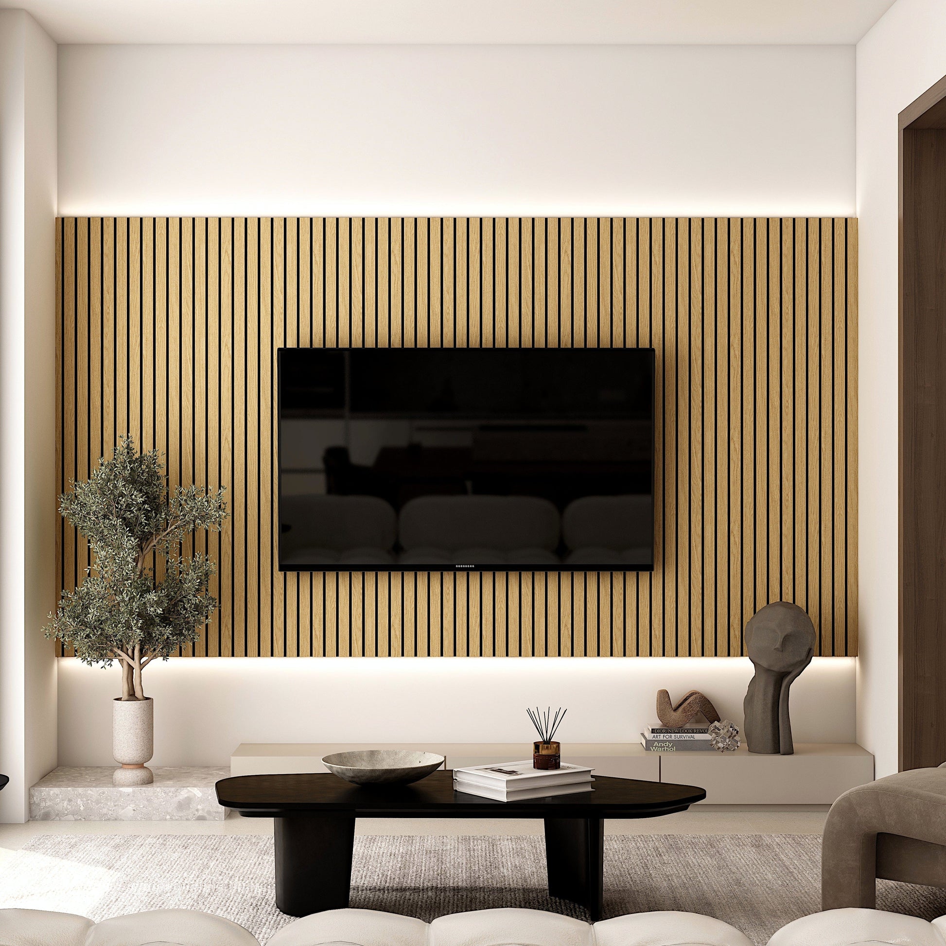 WOODARQ Oak ARQ® Acoustic Wide Slats