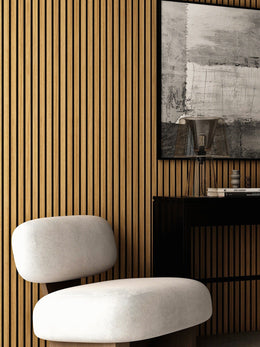 WOODARQ Oak (Gray Felt) ARQ® Acoustic Wooden Slat Wall Panel thumbnail 2