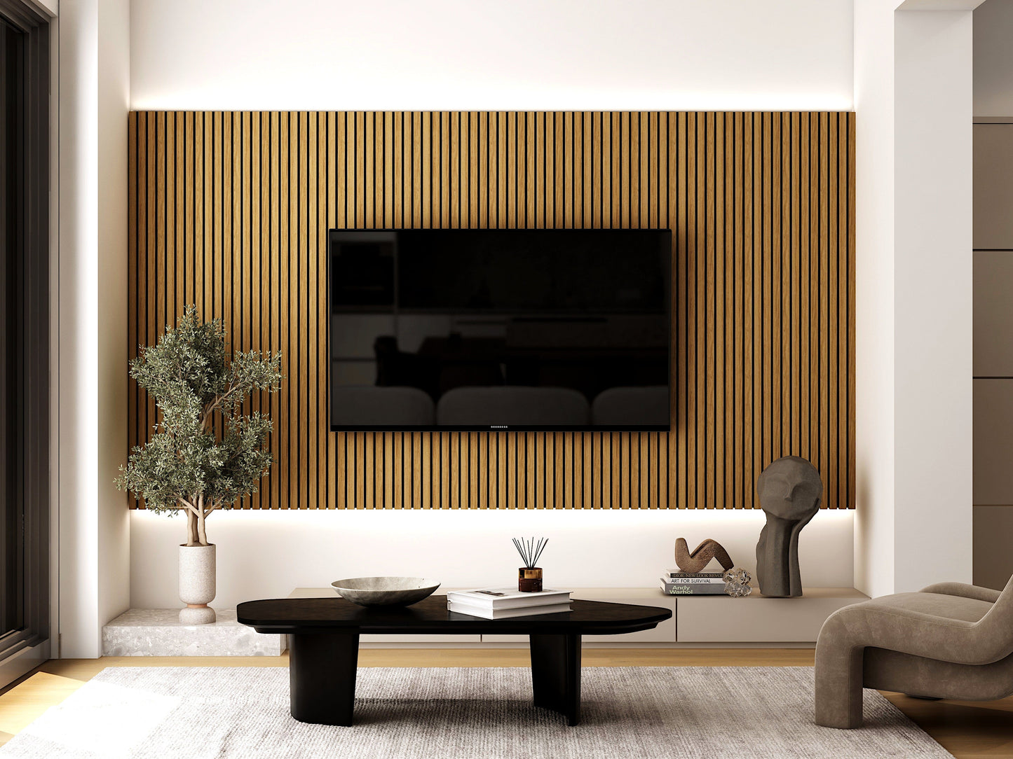 WOODARQ Teak ARQ® Acoustic Wooden Slat Wall Panel