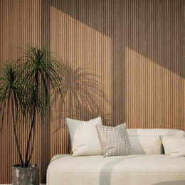 WOODARQ Wall Paneling Half Height (47.24" x 23.62") / Walnut ARQ® Ridge Flexible Tambour Wood Panels thumbnail 10