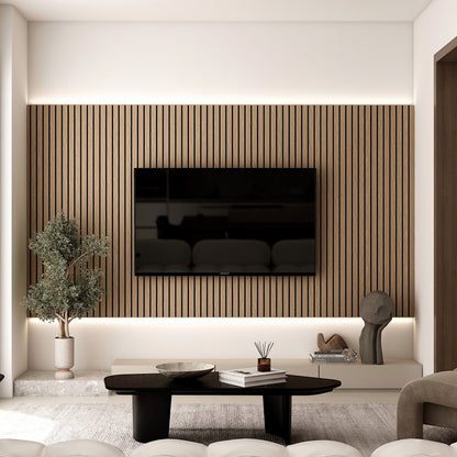 WOODARQ Walnut ARQ® Acoustic Wide Slats