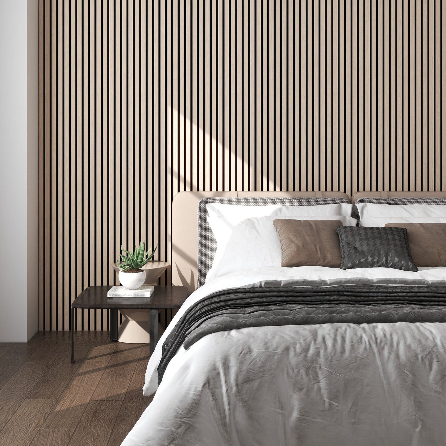 WOODARQ Washed Oak ARQ® Acoustic Wooden Slat Wall Panel