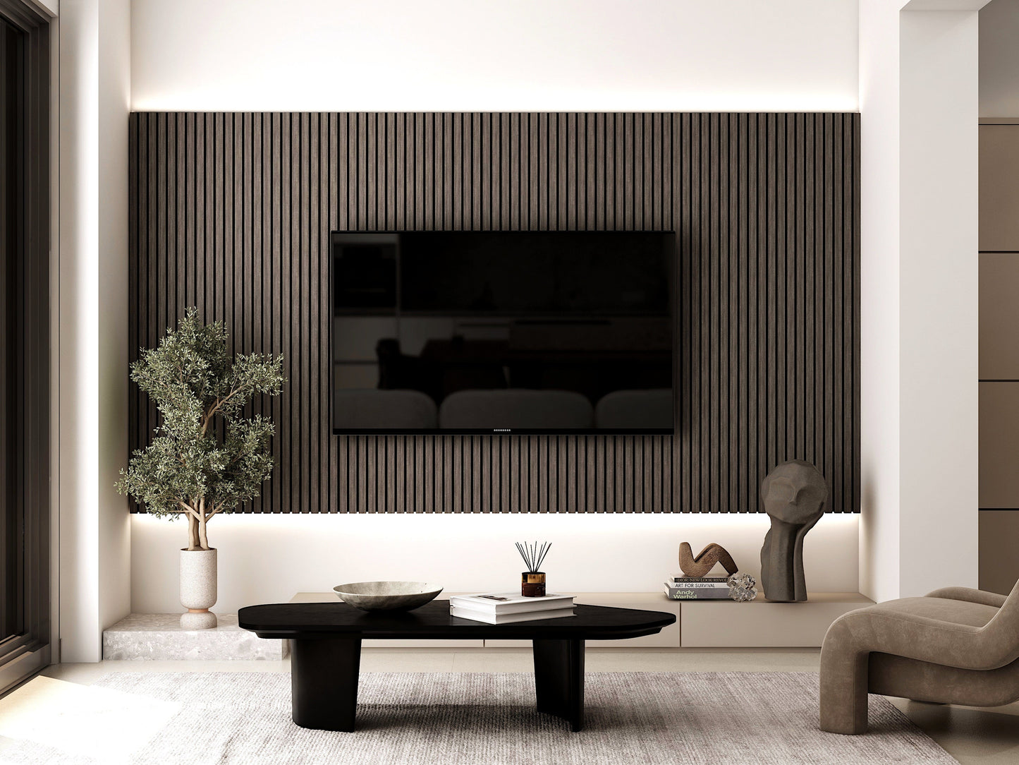 WOODARQ Wenge ARQ® Acoustic Wooden Slat Wall Panel